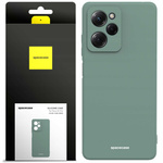 Etui silikonowe Spacecase Silicone Case do Poco X5 Pro 5G ciemno zielone