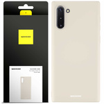 Etui silikonowe Spacecase Silicone Case do Galaxy Note 10 kremowe