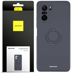 Spacecase Silicone Ring Poco F3 / Mi 11i black