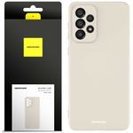 Etui silikonowe Spacecase Silicone Case do Galaxy A33 5G kremowe