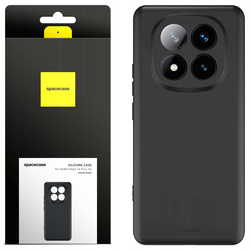 Etui silikonowe Spacecase Silicone Case do Redmi Note 14 Pro+ 5G czarne