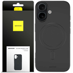 Etui Spacecase Silicone Magnetic do iPhone 16 czarne