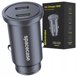 Spacecase Car Charger 30W Dual Port C30CC-12 black
