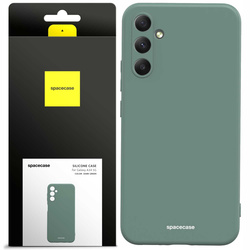 Etui silikonowe Spacecase Silicone Case do Galaxy A34 5G ciemno zielone