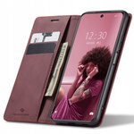 Etui z klapką Spacecase Wallet do Redmi Note 10 Pro czerwone