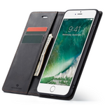 Etui z klapką Spacecase Wallet do iPhone 6/6s Plus czarne
