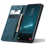 Etui z klapką Spacecase Wallet do Galaxy S22+ niebieskie