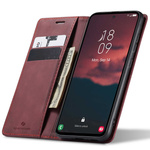 Etui z klapką Spacecase Wallet do Galaxy A54 5G czerwone