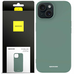 Etui silikonowe Spacecase Silicone Case do iPhone 15 ciemno zielone