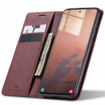 Etui z klapką Spacecase Wallet do Galaxy A51 czerwone