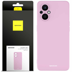 Etui silikonowe Spacecase Silicone Case do Oppo Reno 7 Lite liliowe