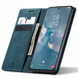 Etui z klapką Spacecase Wallet do Galaxy S23+ niebieskie