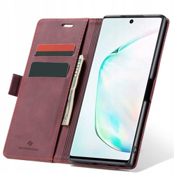 Etui z klapką Spacecase Wallet do Galaxy Note 10+ czerwone