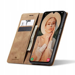 Etui z klapką Spacecase Wallet do Galaxy A15 4G / 5G jasno brązowe