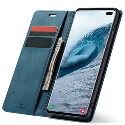 Etui z klapką Spacecase Wallet do Galaxy S10+ niebieskie