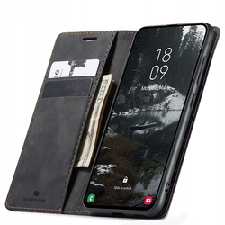 Etui z klapką Spacecase Wallet do Galaxy S25 Edge czarne
