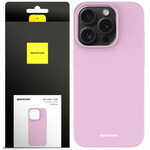 Etui silikonowe Spacecase Silicone Case do iPhone 15 Pro liliowe