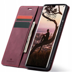 Etui z klapką Spacecase Wallet do Huawei P30 Pro czerwone