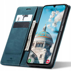 Etui z klapką Spacecase Wallet do Galaxy A55 5G niebieskie