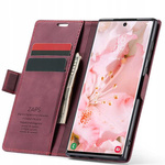 Etui z klapką Spacecase Wallet do Galaxy S23 Ultra czerwone
