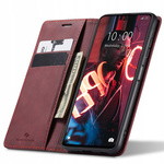 Etui z klapką Spacecase Wallet do Poco X5 Pro/Note 12 Pro czerwone