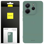 Etui silikonowe Spacecase Silicone Case do Redmi Note 14 5G ciemno zielone