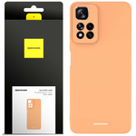 Etui silikonowe Spacecase Silicone Case do Redmi Note 11 Pro+ pomarańczowe