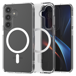 Etui Spacecase Clear Mag do Galaxy S25 przezroczyste