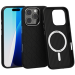 Etui skórzane Spacecase Classy Mag do iPhone 16 Pro czarne