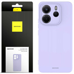 Etui silikonowe Spacecase Silicone Case do Redmi Note 14 5G jasno fioletowe