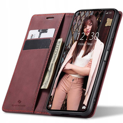 Etui z klapką Spacecase Wallet do Xiaomi Mi 11 Lite/5G NE czerwone