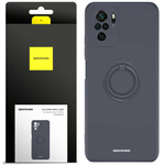 Etui Spacecase Silicone Ring do Redmi Note 10/10s czarne