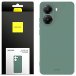 Etui silikonowe Spacecase Silicone Case do Poco X7 Pro 5G ciemno zielone