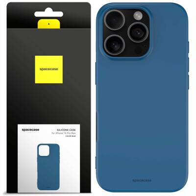 Spacecase Silicone Case iPhone 16 Pro Max blue