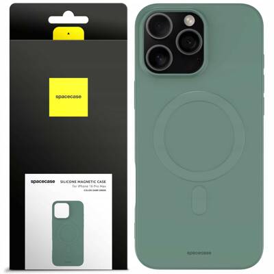 Spacecase Silicone Magnetic Case iPhone 16 Pro Max green