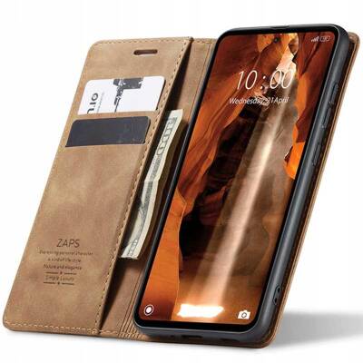 Spacecase Wallet Redmi 12C light brown