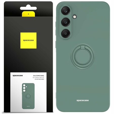 Spacecase Silicone Ring Galaxy A55 5G dark green