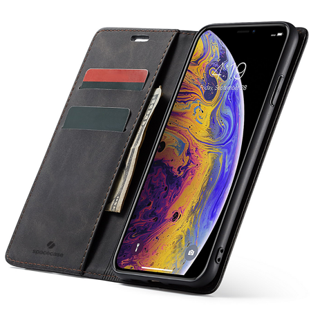 Spacecase Wallet iPhone X/Xs black